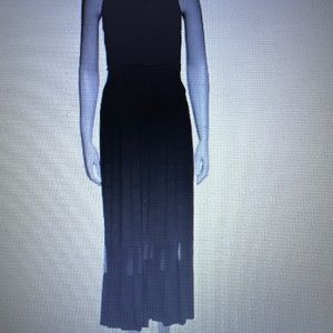 3.1 Phillip Lim black pleated long dress